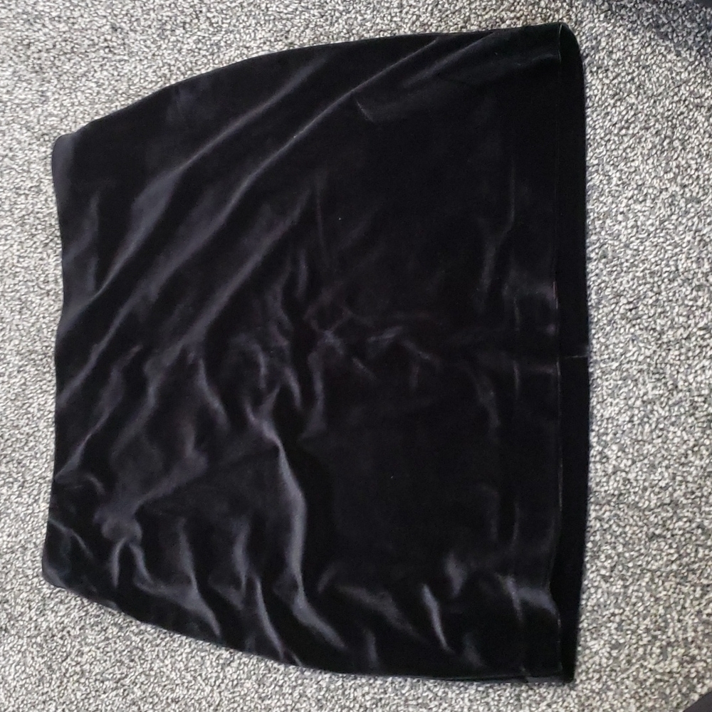 Express Black faux suede mini skirt. XS